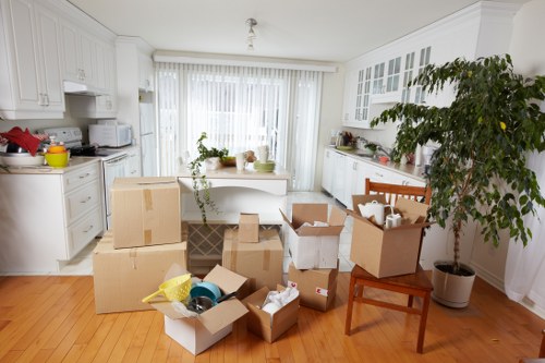 Eco-friendly packing materials in use