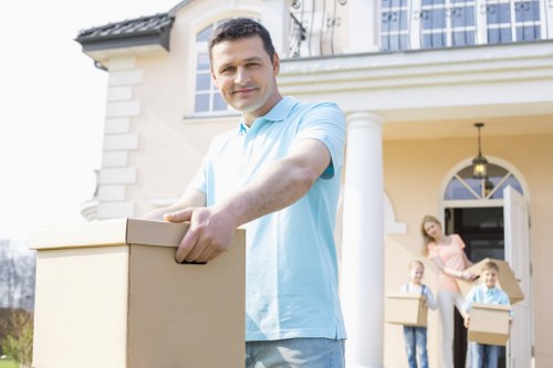 Secure transportation of items with man with van
