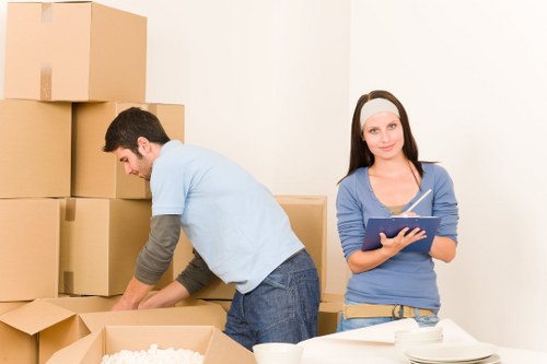 Truck loaded with furniture for a home move