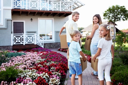 Sorted recyclable materials at a transfer station